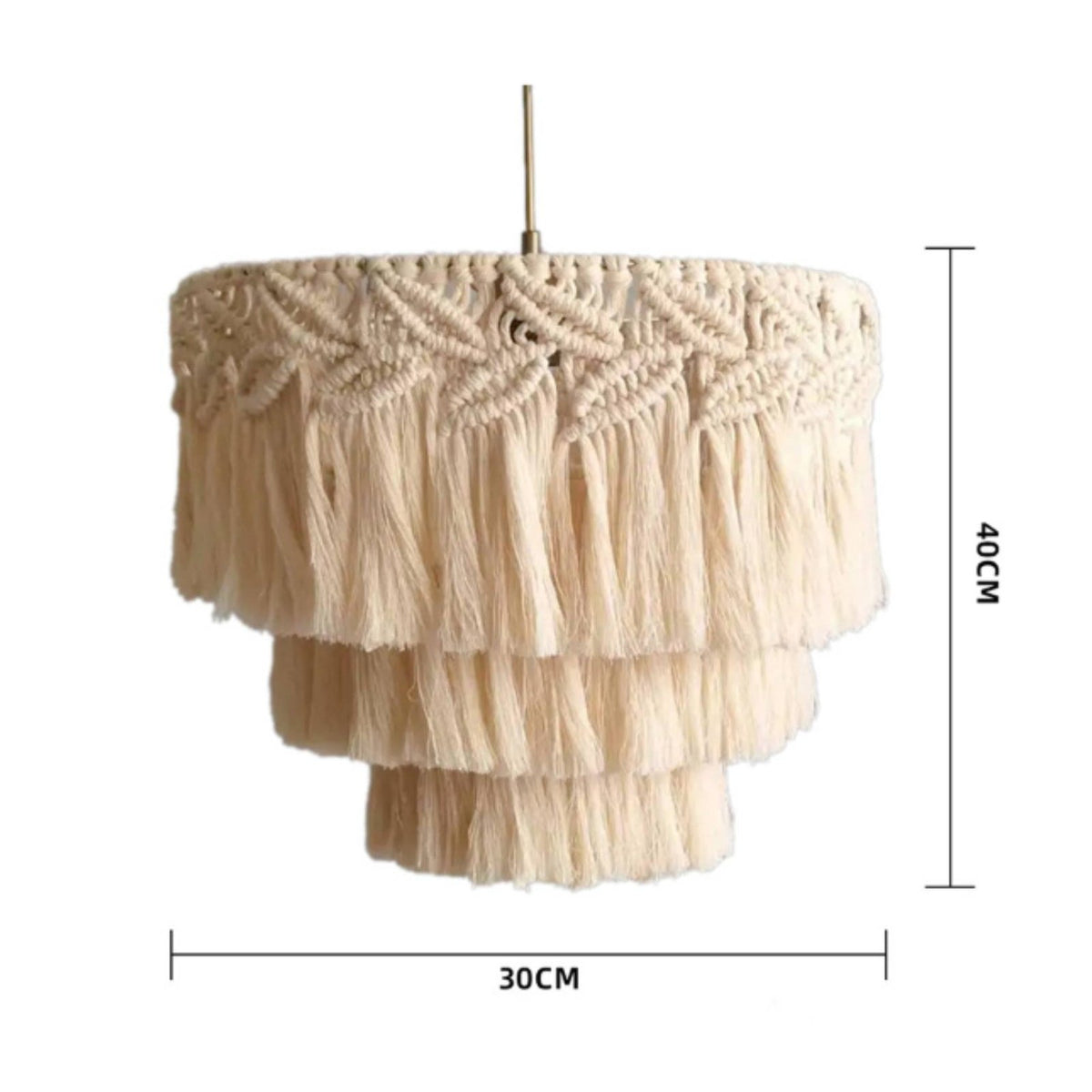 Boho Tassel Lampshade Handwoven Home Decor Warm Atmosphere
