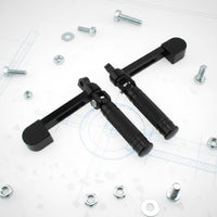 Motorcycle Pedal Extension Set Anti-Slip Surface Motorbike Foot Peg Extension Kit Wear-Resistant