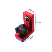 Sliding Track Clamp Universal Compatibility Channel Slot Positioning Stop Non-Marring Pads Aluminum Track Hold down Clamp for Carpentry