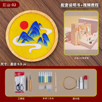 春节景泰蓝掐丝珐琅画手工diy材料包杯垫非遗初学社区活动沙龙
