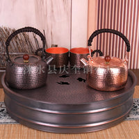 Qingkui Copper Teapot, Handcrafted Brass, for Boiling Water and Brewing Tea