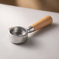 51mm Bottomless Portafilter Three-Ear Portafilter with Filter Basket Easy-to-Clean Espresso Accessory Stainless Steel for Home Baristas