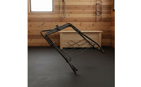 Horse Saddle Storage Rack with Bottom Storage Foldable Freestanding Saddle Stand Space-Saving for Equestrians, Stable