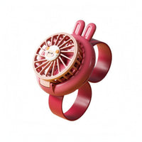 Three-Speed USB Rechargeable Wrist Fan Circular Grille Children's Wrist Fan Glossy Finish Personal Cooling Device Compact
