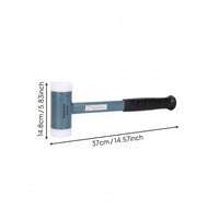 Dead Blow Replaceable Heads Nylon Head Mallet Comfortable Grip Non-Shock-Absorbing for Installers, Woodworkers, Workshop, Garage, Assembly