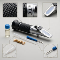 Refractometer with Dropper Two-scaleScale Honey Tester with Screwdriver Sugar Concentration Refractometer Easy to Use Honey