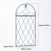 Trellis for Climbing Plants, 111-170cm Iron Garden Support, 50cm Wide Rust-Resistant Plant Trellis, Sweet Pea