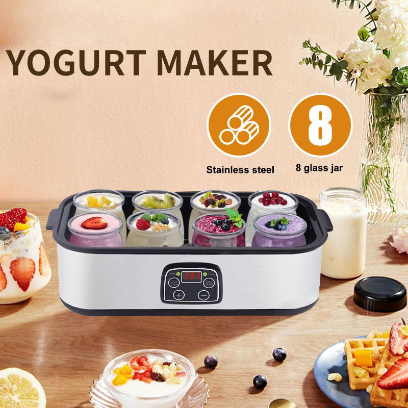 八杯自制酸奶发酵机早餐机商用果酱冰淇淋酸奶酸奶机YOGURT MAKER 英规