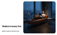 Luxury & design Curved Lounge Chair Designer Look Curved Chaise Lounge Modern visual appeal Living Room Furniture sumptuous Upholstery for Hoteliers, householders, Adults, Bedroom, Hotel, Relaxation, perusing reading area