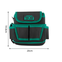 Tool Bag with Waist Strap Multifunction Crossbody Tool Bag Compact Small for Electricians, Home Repairs, Construction Sites