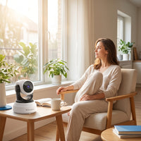Wireless Indoor Security Camera Distant Monitoring pan/tilt Camera Smart for Parents