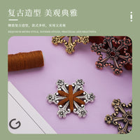 十字绣绕线板  复古绕线板 金属绕线板 绣线整理工具