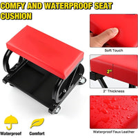 Mechanic Tool Stool Auto Beauty Work Stool Polishing Stool Film Repair Car Repair Stool Storage Mobile Cart