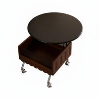 Petal-Shaped Lift-Top Table Strong and Stable Sofa Side Table Easy to Assemble