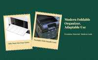 Foldable leather trunk organizer