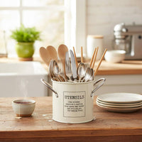 Cutlery Bucket Easy to Clean Divided Utensil Holder Dishwasher Fork Spoon Holder