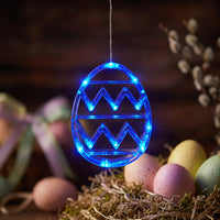 LED Easter Egg Light Colorful Luminous Egg Ornament Battery Powered Suction Cup Window Light for Party Planners, Homeowners