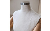 Mannequin Torso with Wooden Arms Linen Textured Mannequin Torso with Arms Stable Cloth Covered Dress Form for Designers