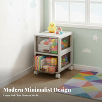 Slim Storage Tower Space-Saving Slim Rolling Cart Multitier for Narrow Spaces