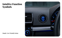 Two-Function Function 2-in-1 Gauge Blue LED Display 2 in 1 Gauge 12-24V Auto Accessory Flush-Mounted