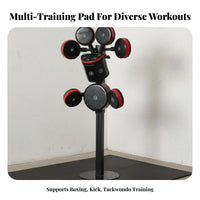 Multi-Target Boxing Stand Multifunctional Boxing Training Station Stable Base Adjustable Training Target for Fighters, Beginners, Home Gym, Workout