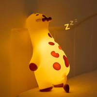 Giraffe Night Light Tap Control Rechargeable Bedside Lamp Timer Function