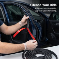 Automotive Sealing Strip Foam Tape, Rubber Seal Strip for Car Door, Truck Sealin #variant:L-Type 3-Hole Seal Strip