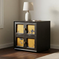 Chinese Design Accent Cabinet Multi-Functional Modular Cube Cabinet Multifunctional Storage Sideboard for Homeowners, Adults, Study, Entryway, Hallway