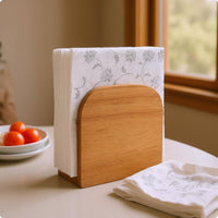 Wooden Tissue Box Holder Vertical Home Storage Long-Lasting for Tabletop