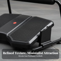 Adjustable Desk-Mounted Footrest Anti-Slip Design Triple-Position Adjustable Footrest Rocking Motion Padded Leg Rest