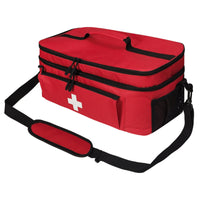 First Aid Organizer with Dividers Soft-Sided for Campers