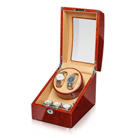 Watch Winder Box with Motor, Wooden Material, AU Plug, 6+7 Slots