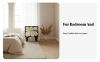 2-Drawer Nightstand Retro Aesthetic Bedside Table Multi-Functional for Bedroom