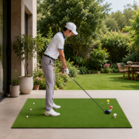 Portable Sports Hitting Mat, 150x90cm Indoor and Outdoor Driving Range Mat, Dense PE Grass Training Aid with High Impact Absorption