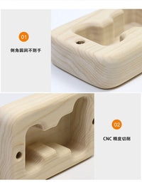 Indoor Rock Climbing Fingerboard Door Frame Trainer Wooden Pull-up Finger Exerciser