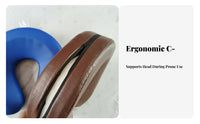 High-Density Foam U-Shaped Prone Pillow PU Leather Cover U-Shaped Face Pillow Ergonomic Design for Beauticians, Clients, Hospital, Spa, Home