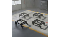 4 Pieces Vehicle Mover with Swivel Casters Compact Steel Vehicle Wheeled for Mechanics