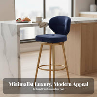 Adjustable rotating Stool with Low rear support Modern design Indoor Furniture for Kitchen