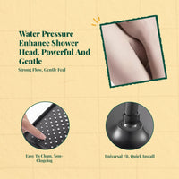High Pressure Rainfall Shower Head, Large Panel, Adjustable