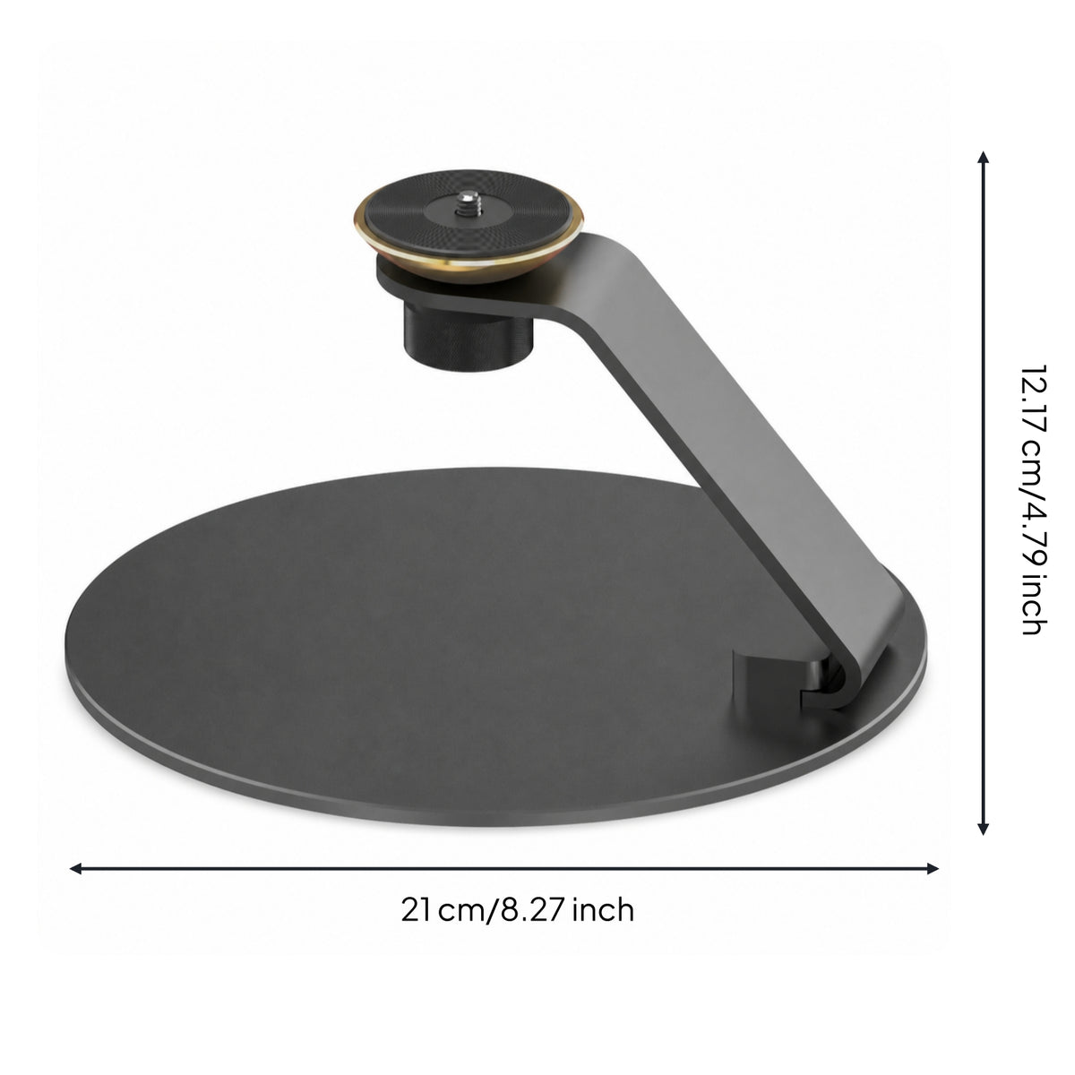 Desktop Display Stand Rotatable Display Stand with Swivel Mount Metal Stable for Home Theater, Office