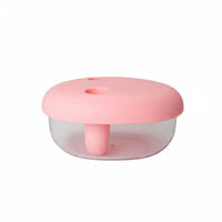 Slimline Snack Container Finger-Grip Glass Snack Container Integrated Handle