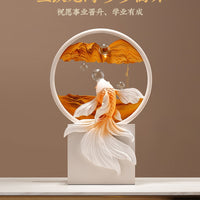 流沙画摆件轻奢客厅玄关电视柜酒柜装饰品感乔迁新居礼物