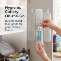 Plastic Cutlery Case for Dustproof Travel & Wall-Mounted Kitchen Storage