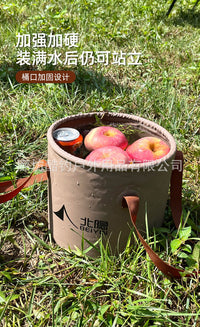 Large Capacity Outdoor Folding Water Bucket, Beach Bag, Camping Bucket, Portable Car Travel Wash Basin, Fishing Bucket