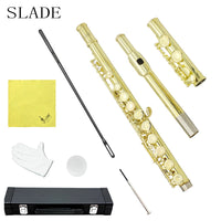 SLADE LDF-650 Flute, 16 Holes, C Key, White Copper, Student Exam Performance