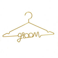 Gold-Toned Clothes Hanger Space-Saving Garment Holder for Wedding