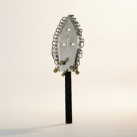 African Shaker Metal Shaker with Bells Traditional Rattle for Live Music, Cultural Performances, Rehearsals