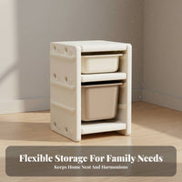 Multi-Bin Toy Organizer animal Design Multi-Bin Toy Storage Rack Large Capacity