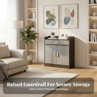 Dining Room Storage Cabinet Multifunctional Sideboard Buffet Cabinet Large Capacity Organization Furniture Raised Countertop Fence Elevated Base Suitable for Apartment Dwellers Renters Hallway Kitchen Dining Room