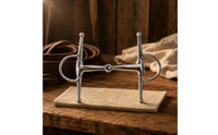 H-Shaped Silver-Coated Finish Two-Jointed Bit Comfortable Bridle Bar Animal Gear